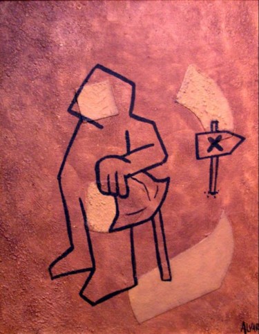 Pintura titulada ""¿A donde lleva la…" por Emiliano Villani, Obra de arte original