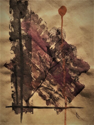 Textile Art titled "REFLORESTAMENTO 1" by Álvaro Baldini Piuco, Original Artwork, Watercolor