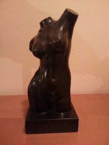 Скульптура под названием "Torso de mujer" - Alvaro Garcia Caze, Подлинное произведение искусства, Камень