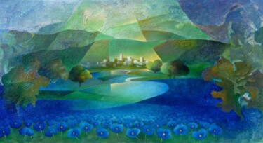 Pittura intitolato "Primavera" da Alvaro Peppoloni, Opera d'arte originale