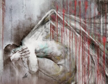 Painting titled "angelo urbano 01" by Alvise Bon (Alviart), Original Artwork