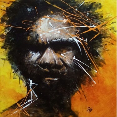 Painting titled "aboriginal genocide…" by Alvise Bon (Alviart), Original Artwork, Acrylic