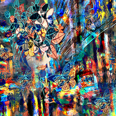 Digital Arts titled "Memories of Paris" by Alya Veresk, Original Artwork, 2D Digital Work