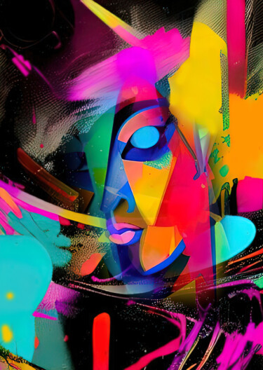 Digitale Kunst mit dem Titel "Surreal Women 12" von Alya Veresk, Original-Kunstwerk, Digitale Malerei