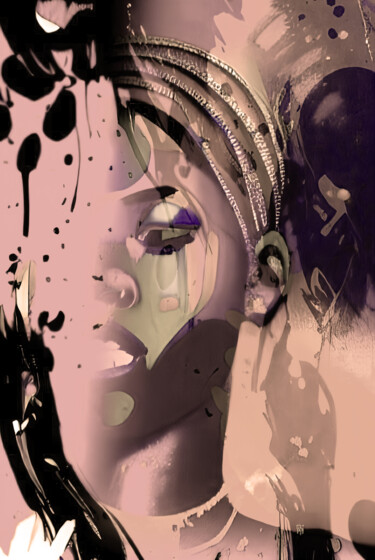 Digitale Kunst mit dem Titel "Surreal Women 17" von Alya Veresk, Original-Kunstwerk, Digitale Malerei