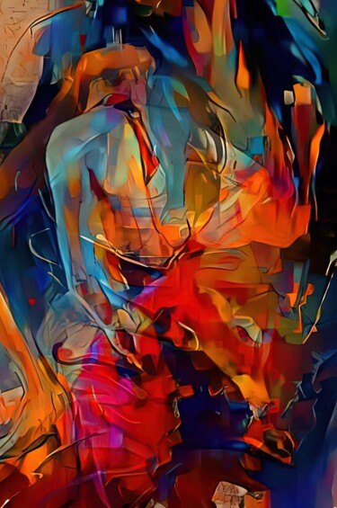 Digital Arts titled "Hymn to a Women 7" by Alya Veresk, Original Artwork, Digital Painting