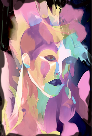 Digital Arts titled "Three colors 10" by Alya Veresk, Original Artwork, 2D Digital Work