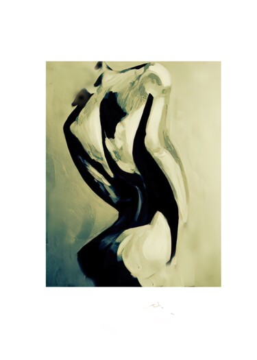 Digital Arts titled "Body art 1" by Alya Veresk, Original Artwork, Digital Painting