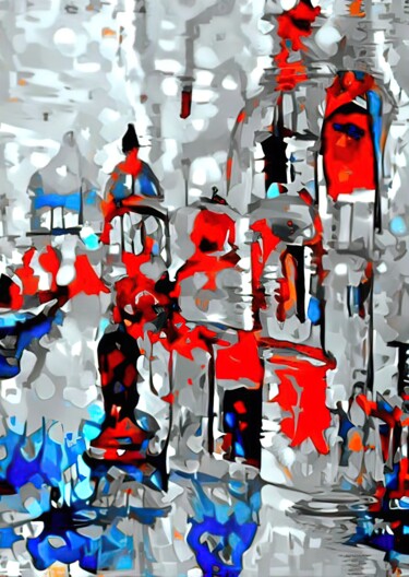 Arte digitale intitolato "Cities surr 6" da Alya Veresk, Opera d'arte originale, Lavoro digitale 2D