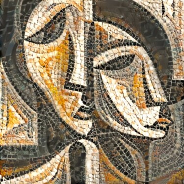 数字艺术 标题为“Фреска 1” 由Alya Veresk, 原创艺术品, 数字油画