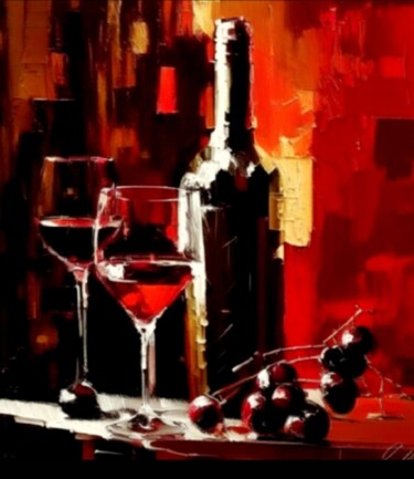 Digital Arts titled "Красный рай" by Alya Veresk, Original Artwork, Digital Painting