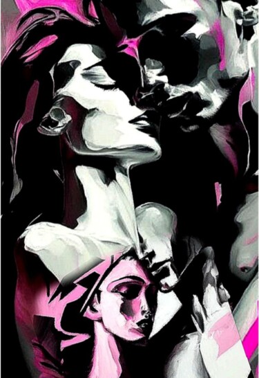 Digital Arts titled "Erotica 25" by Alya Veresk, Original Artwork, Digital Painting