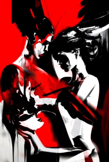 Digital Arts titled "Erotica 43" by Alya Veresk, Original Artwork, Digital Painting