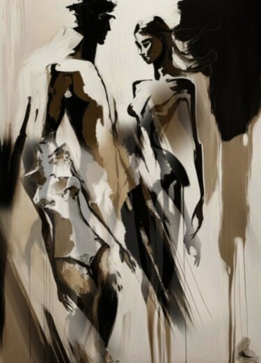 Digital Arts titled "Erotica 49" by Alya Veresk, Original Artwork, Digital Painting