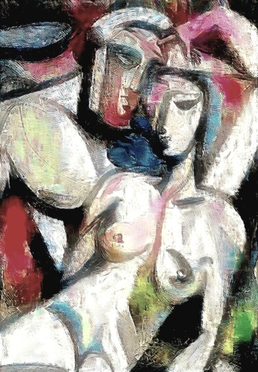 Цифровое искусство под названием "Эротика 61" - Alya Veresk, Подлинное произведение искусства, Цифровая живопись