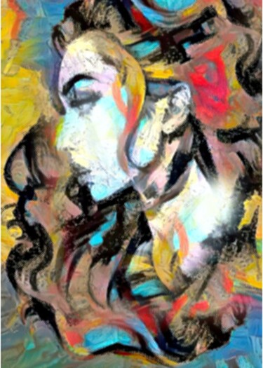 Цифровое искусство под названием "Нина" - Alya Veresk, Подлинное произведение искусства, Цифровая живопись