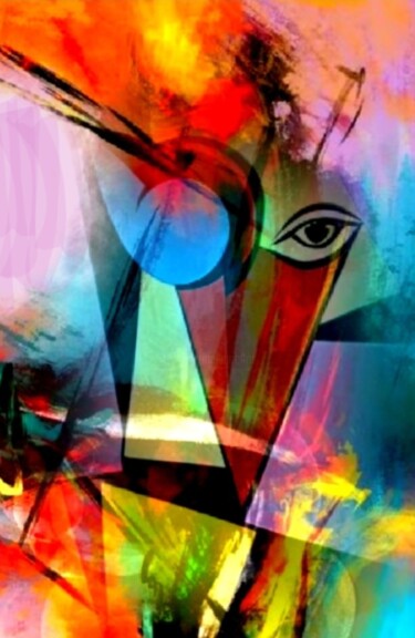 Digitale Kunst getiteld "Глаз" door Alya Veresk, Origineel Kunstwerk, Digitaal Schilderwerk