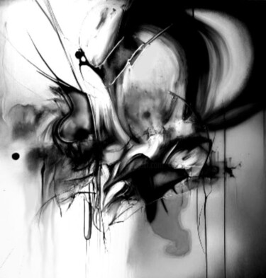 Digital Arts titled "Black and White 3" by Alya Veresk, Original Artwork, Digital Painting