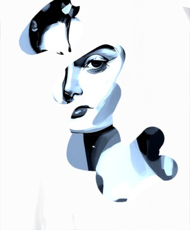 Цифровое искусство под названием "Портрет 36" - Alya Veresk, Подлинное произведение искусства, Цифровая живопись