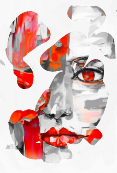 Цифровое искусство под названием "Портрет 40" - Alya Veresk, Подлинное произведение искусства, Цифровая живопись