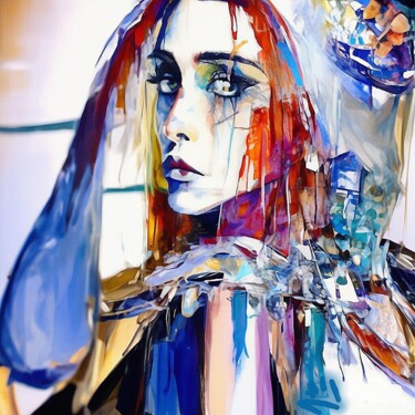 Цифровое искусство под названием "Ангелина" - Alya Veresk, Подлинное произведение искусства, Цифровая живопись