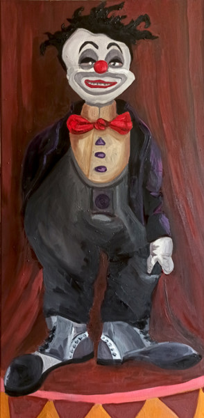 Pintura titulada "Portrait of a man.O…" por Alexandra Logunova, Obra de arte original, Oleo Montado en Bastidor de camilla d…