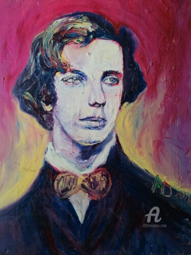 Painting titled "Lewis" by Alice Derieux, Original Artwork, Oil