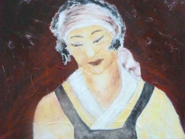 Peinture intitulée "Rikshaw" par Alyona, Œuvre d'art originale, Autre