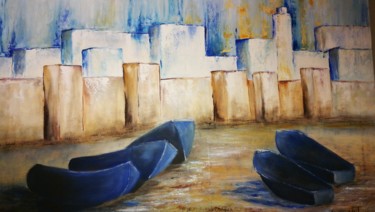Pintura intitulada "Essaouira" por Anne - Marie Menenteau, Obras de arte originais, Óleo