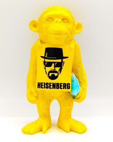 Escultura intitulada "Heisen Chimp" por Ama, Obras de arte originais, Colagens