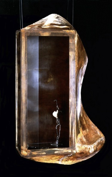 Sculpture titled "Kokonkomposition I…" by Amador Vallina, Original Artwork, Metals