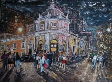 Painting titled "Tivoli - Cinema de…" by A.Magalhães, Original Artwork