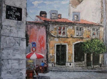 Pintura intitulada "Lisboa - Alfama" por A.Magalhães, Obras de arte originais