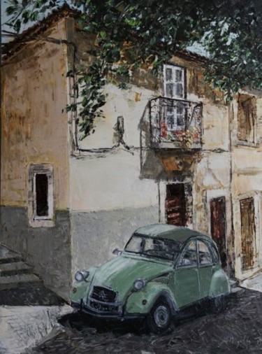 Painting titled "2cv" by A.Magalhães, Original Artwork