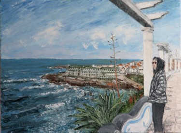 Peinture intitulée "Ericeira - Portugal" par A.Magalhães, Œuvre d'art originale