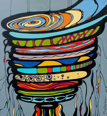 Картина под названием "Пирог с начинкой «Ж…" - Анастасия Магдалина, Подлинное произведение искусства, Акрил