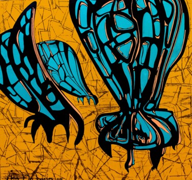 Картина под названием "Душа инжира" - Анастасия Магдалина, Подлинное произведение искусства, Масло