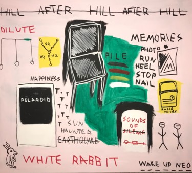 Ζωγραφική με τίτλο "Hill After Hill Aft…" από Alex Manea, Αυθεντικά έργα τέχνης, Ακρυλικό