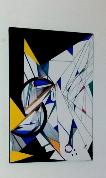 Pittura intitolato "Geometric painting" da Amal, Opera d'arte originale, Altro