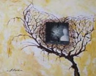 Pittura intitolato "Volo o prigione" da Amalia Visnadi, Opera d'arte originale