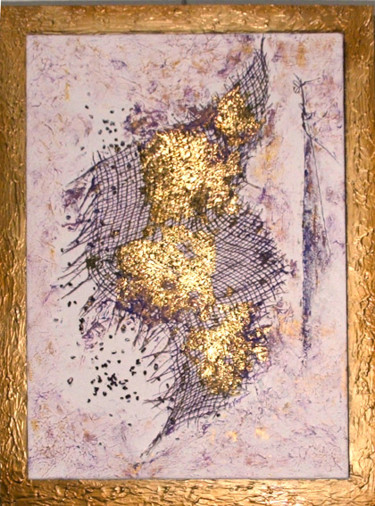 Pittura intitolato "L'Araba Fenice" da Amalia Visnadi, Opera d'arte originale, Olio