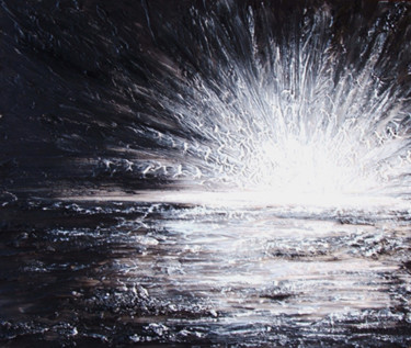 Painting titled "Esplosione di luce" by Amalia Visnadi, Original Artwork, Oil