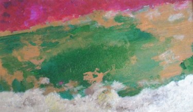 Картина под названием "ад войны за горизон…" - Казак, Подлинное произведение искусства, Масло