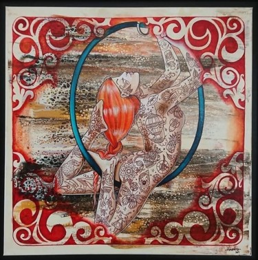 Рисунок под названием "Karlita" - Amandina Sgroï, Подлинное произведение искусства, Акрил