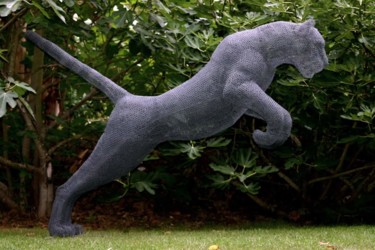 Rzeźba zatytułowany „TIGRE” autorstwa Amandine Bocquelet, Oryginalna praca, Metale