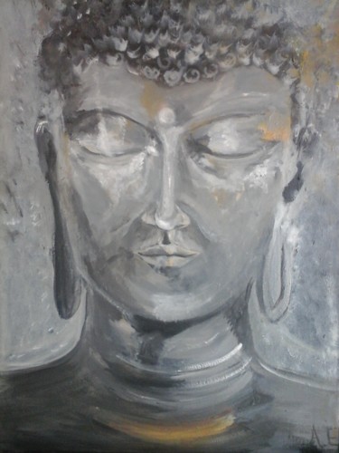 Peinture intitulée "bouddha" par Amandine Eon, Œuvre d'art originale