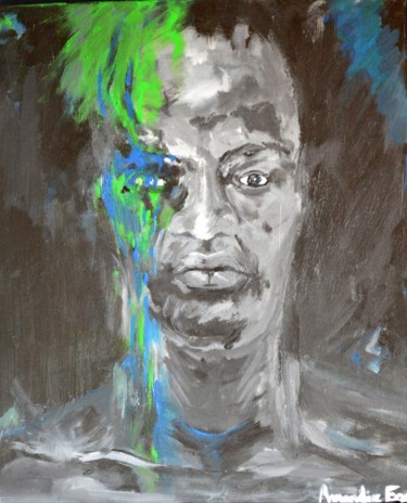 Картина под названием "portrait homme" - Amandine Eon, Подлинное произведение искусства