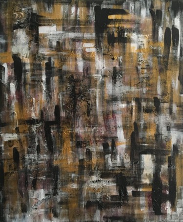 Painting titled "Subconscient collec…" by Amandine Serriere, Original Artwork, Acrylic