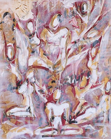 Pittura intitolato "Transcendance" da Amandine Serriere, Opera d'arte originale, Acrilico
