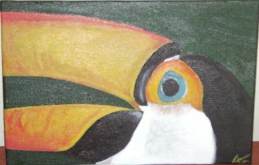 Peinture intitulée "Le toucan d'iguacu" par Agp, Œuvre d'art originale